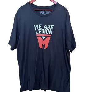 Marvel Tshirt Adult 3XL Black We Are Legion Short Sleeve Active Athleisure